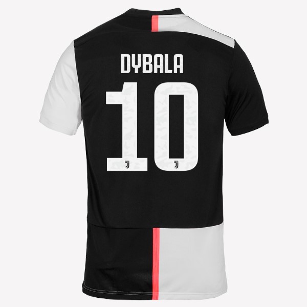 Camiseta Juventus NO.10 Dybala 1ª 2019/20 Blanco Negro